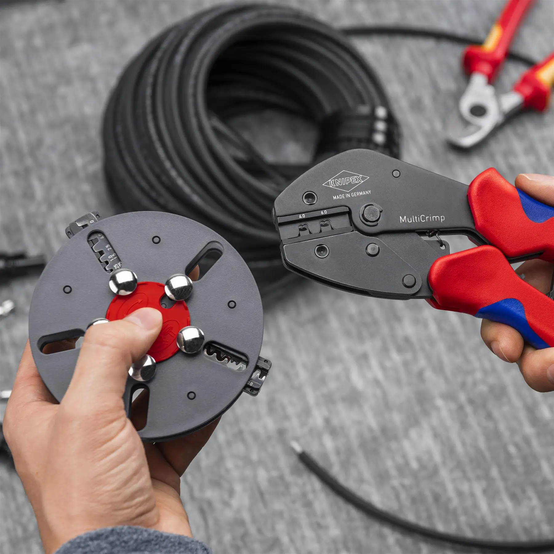 KNIPEX MultiCrimp PV for MC4 / MC4 EVO2 Wire Ferrules and Non Insulated Terminals 97 33 03 - Image 6
