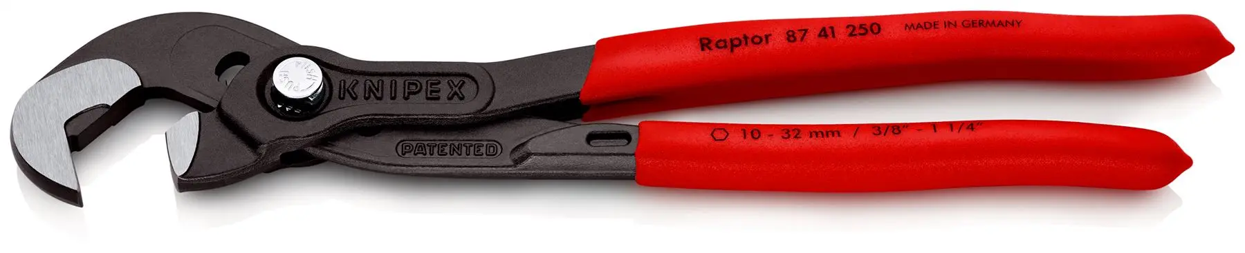 Knipex Multiple Slip Joint Spanner RAPTOR 10-32mm 250mm 87 41 250 - Image 2