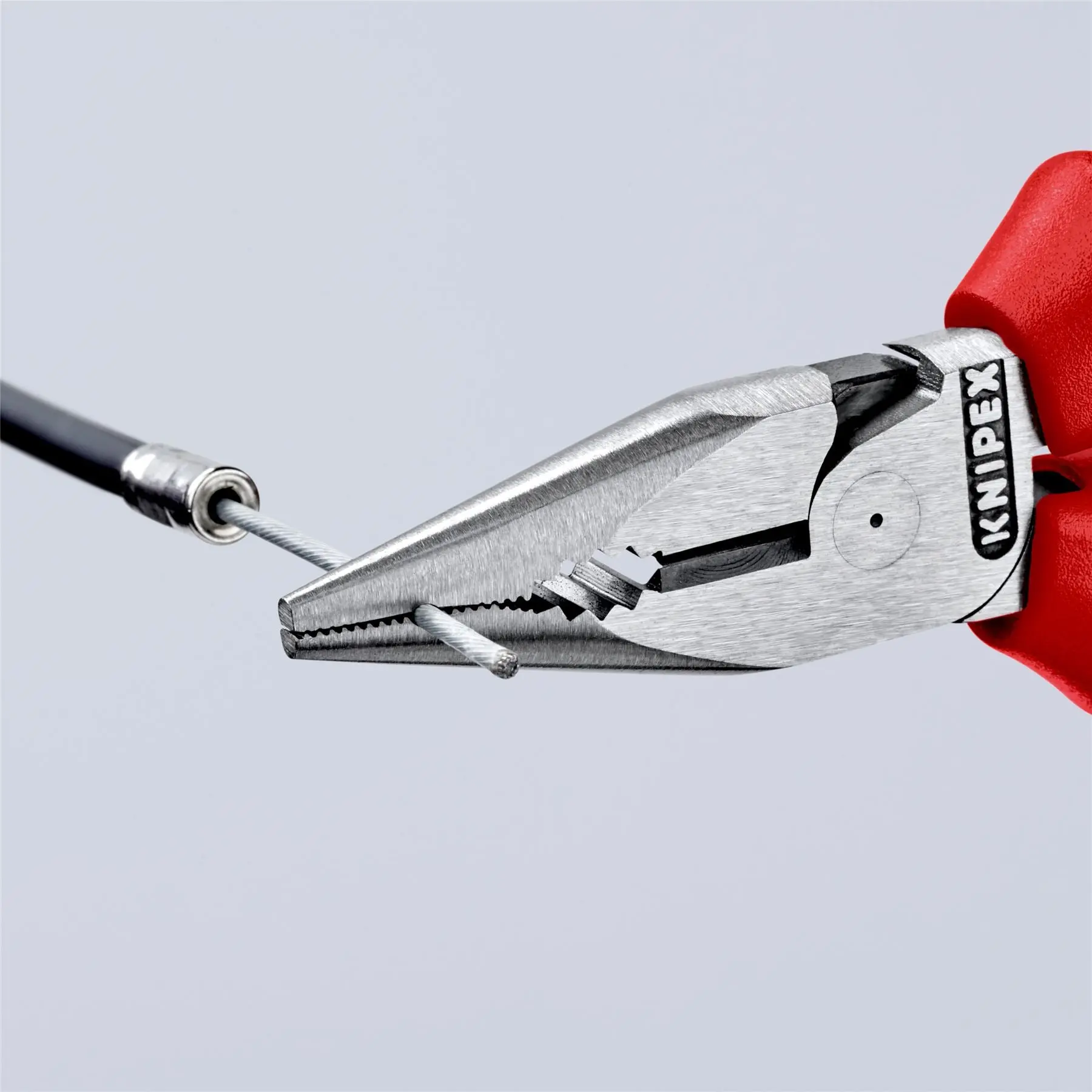 Knipex Needle Nose Combination Pliers 145mm Multi Component Grips 08 22 145 - Image 4