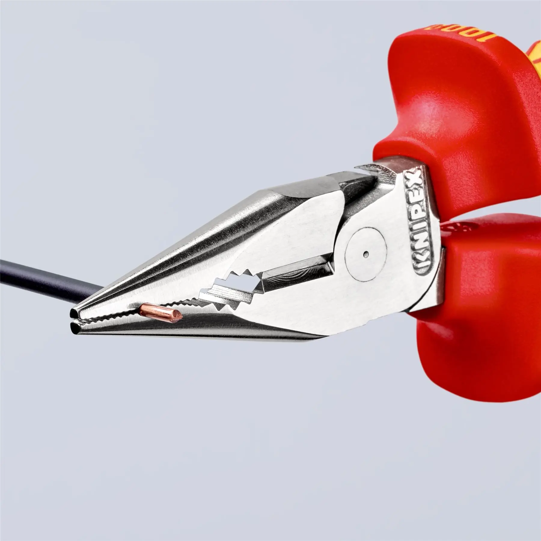 KNIPEX Needle Nose Combination Pliers 145mm VDE Chrome Multi Component Grips 08 26 145 SB - Image 5