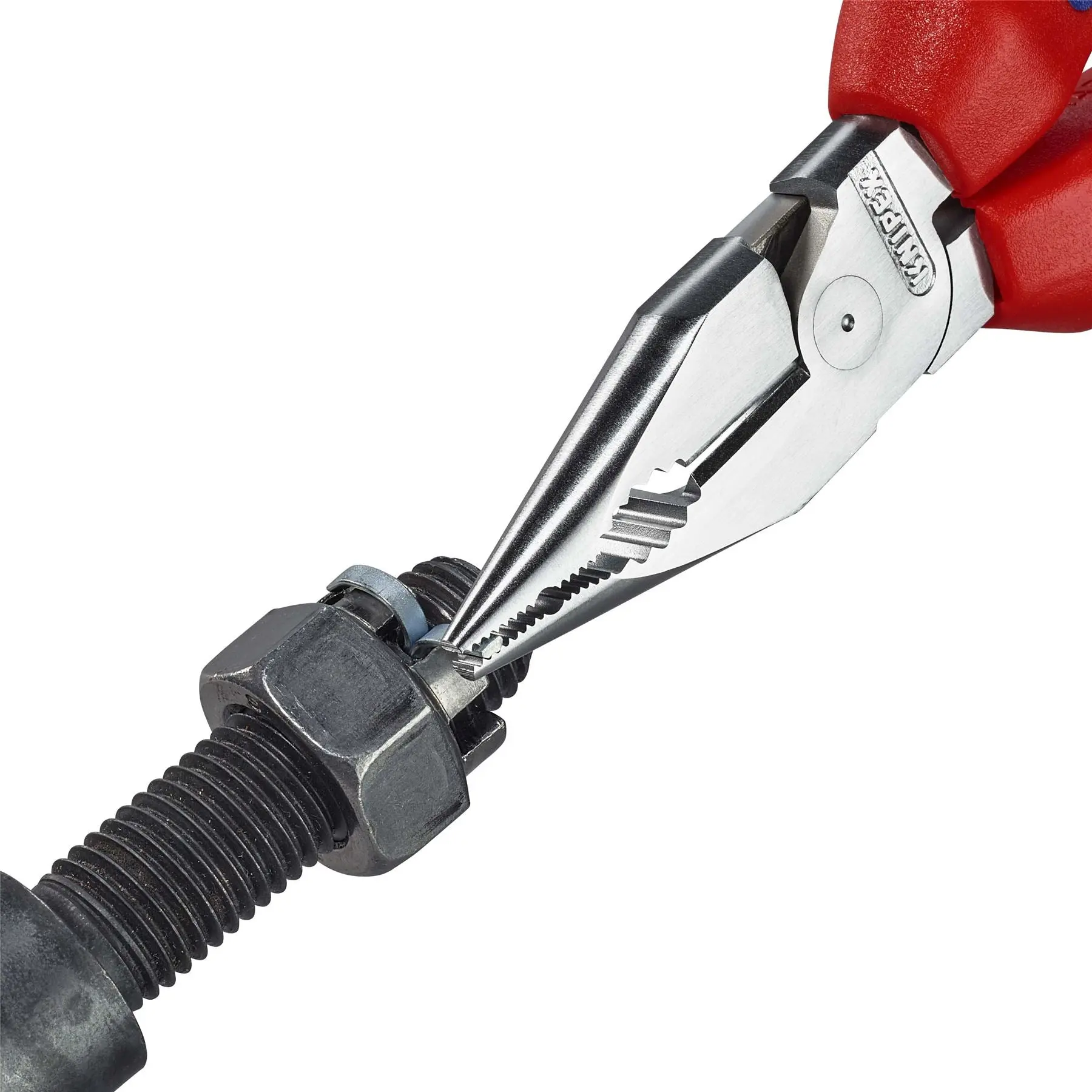 Knipex Needle Nose Combination Pliers 185mm Multi Component Grips Chrome 08 25 185 - Image 4