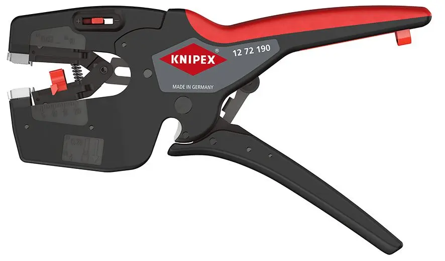 Knipex NexStrip 190mm Multi Tool for Electricians 0.03-10mm Non Slip Handles 12 72 190 - Image 6