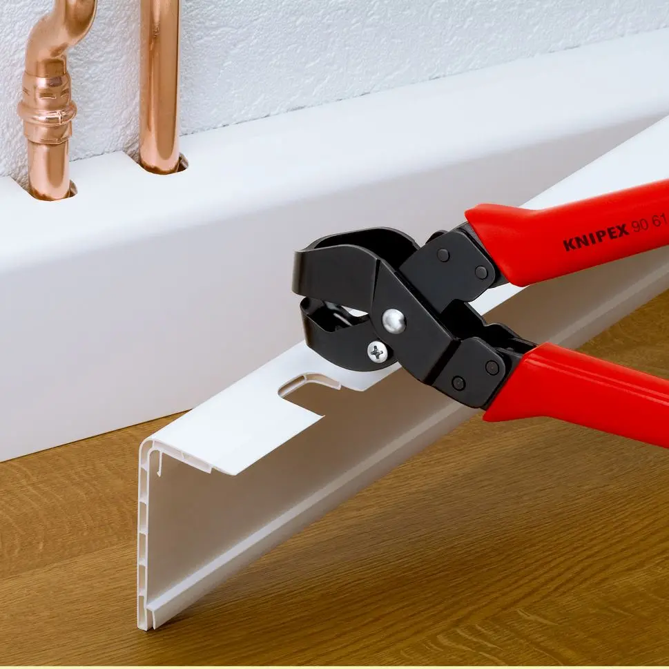 Knipex Notching Pliers for Plastic Casings Cable Ducts Opening Spring 250mm 16 x 32mm 90 61 16 - Image 4