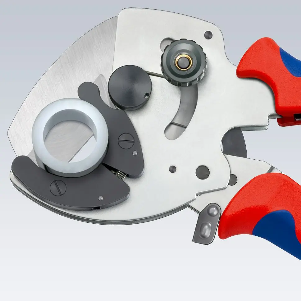 KNIPEX Pipe Cutter for Composite and Plastic Pipes 40mm Capactiy Multi Component Grips 90 25 40 - Image 2