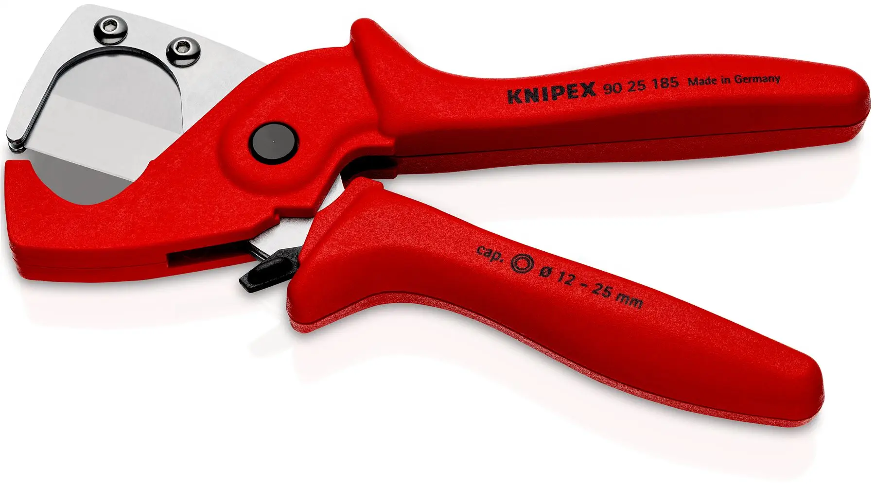 Knipex Plastic Pipe Cutters for Composite Pipes 185mm 90 25 185 - Image 2