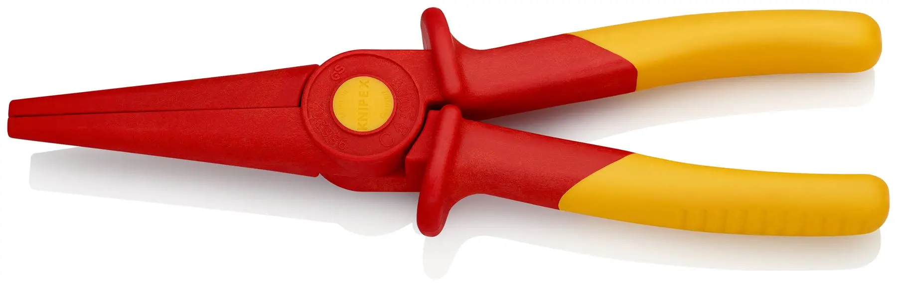 Knipex Plastic Snipe Nose Pliers 220mm Fully Insulating VDE 98 62 02 - Image 3