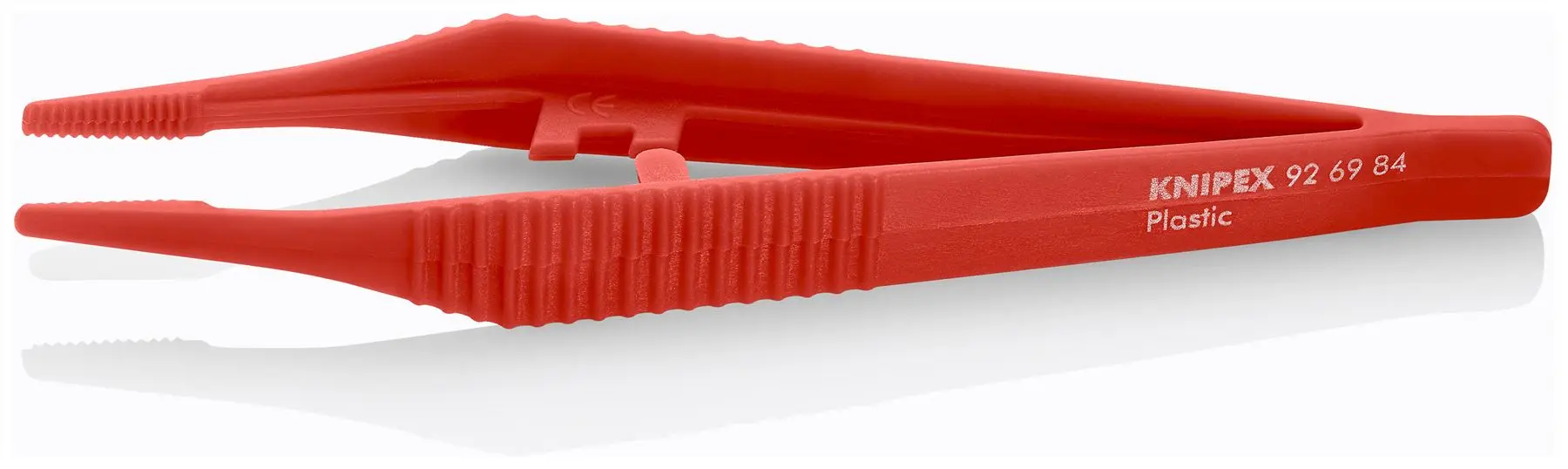 KNIPEX Plastic Tweezers 129mm Blunt Tip Disposable for Chemical Pharmaceutical Cosmetics Sector 92 69 84