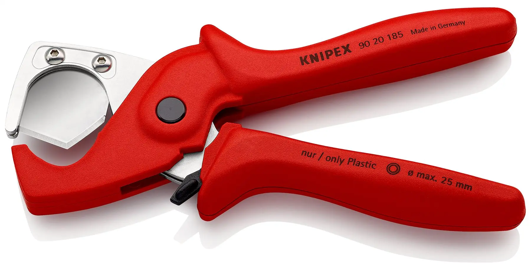 KNIPEX PlastiCut Cutter for Flexible Hoses and Plastic Conduit Pipe 185mm 25mm Capacity 90 20 185 SB - Image 2