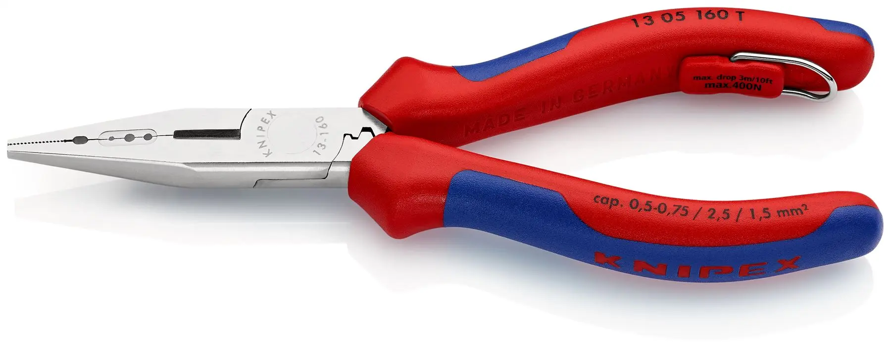 KNIPEX Pliers for Electrical Installation 200mm Plastic Coated 13 81 200 SB - Image 2