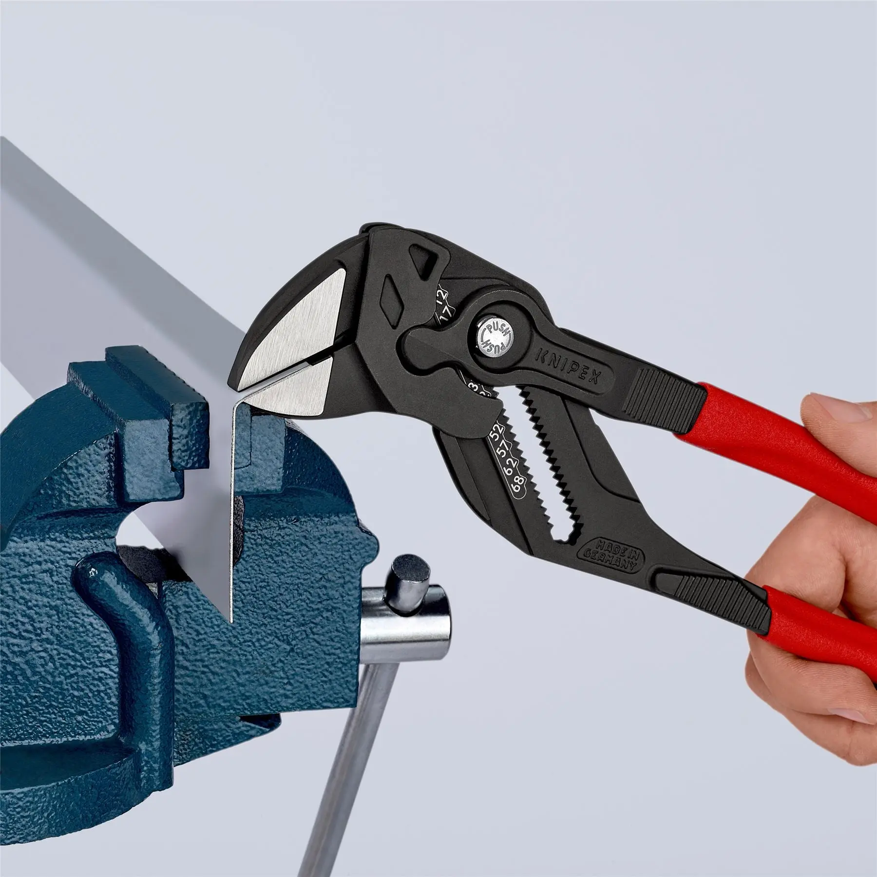 KNIPEX Pliers Wrench Adjustable Grips Push Button 100-400 mm Choose Size - Image 197
