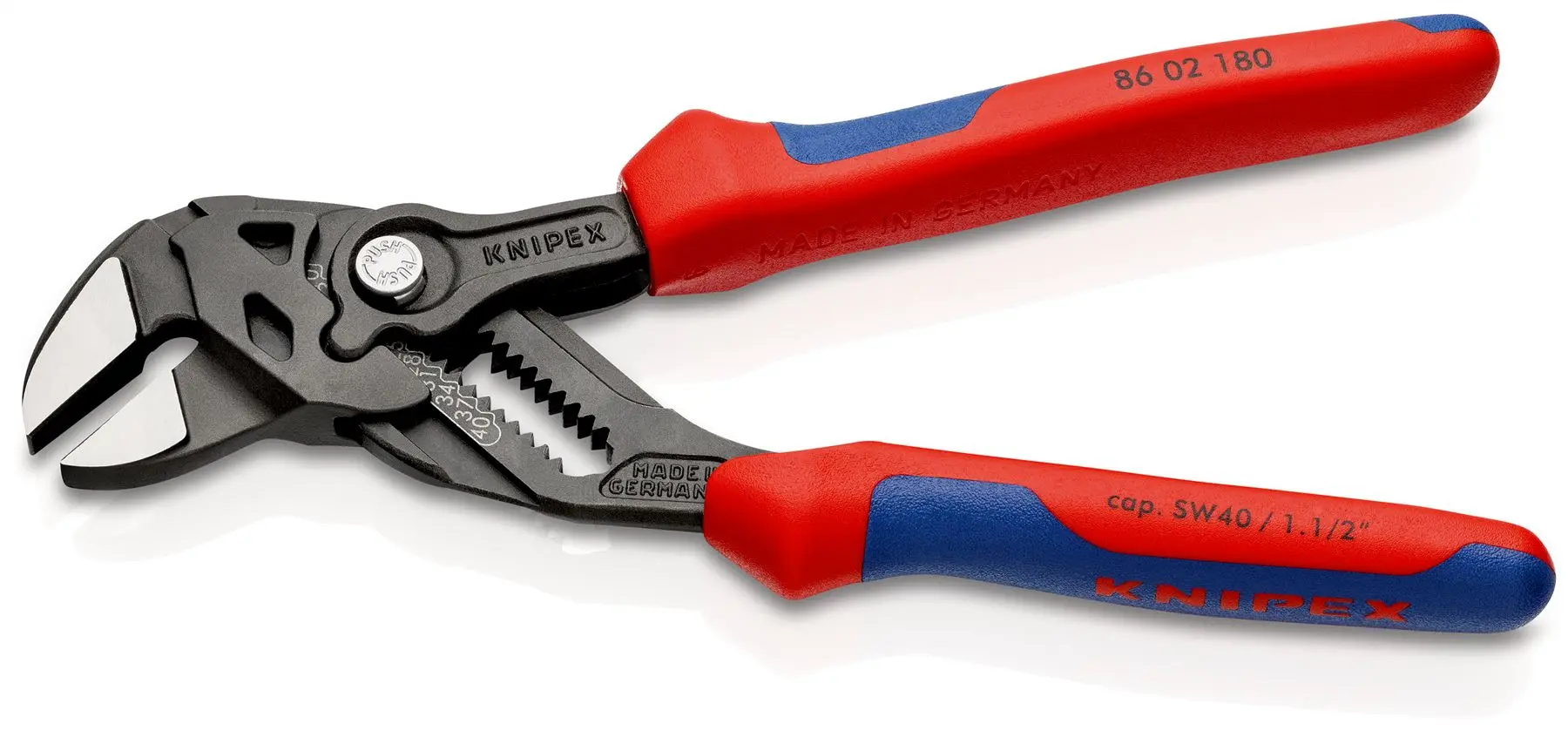 KNIPEX Pliers Wrench Adjustable Grips Push Button 100-400 mm Choose Size - Image 24