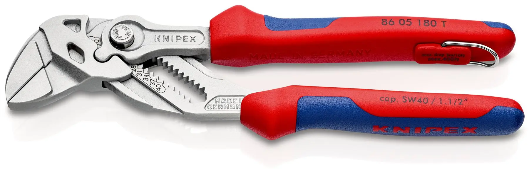 KNIPEX Pliers Wrench Adjustable Grips Push Button 100-400 mm Choose Size - Image 33