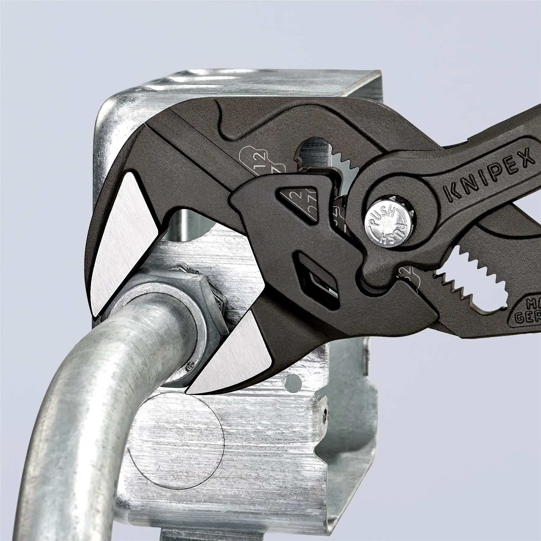 KNIPEX Pliers Wrench Adjustable Grips Push Button 100-400 mm Choose Size - Image 7