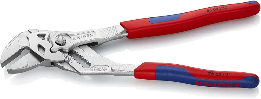 KNIPEX Pliers Wrench Slip Joint Plier 250mm Chrome Multi Component Grips 86 05 250 SB - Image 2