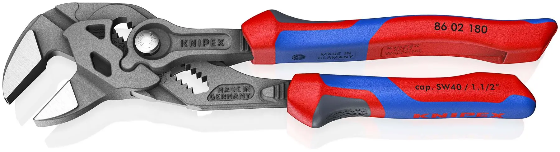 KNIPEX Pliers Wrench Slip Joint Water Pump Plier 180mm with Comfort Handles 86 02 180 SB - Image 2