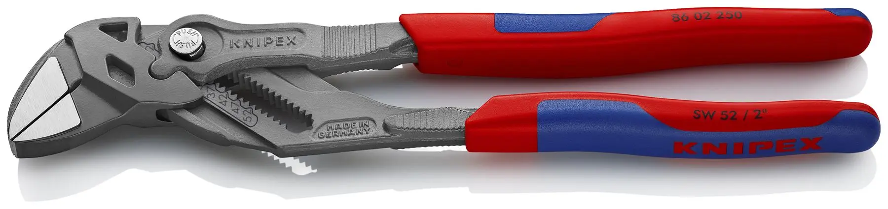 KNIPEX Pliers Wrench Slip Joint Water Pump Plier 250mm Multi Component Grips 86 02 250 SB