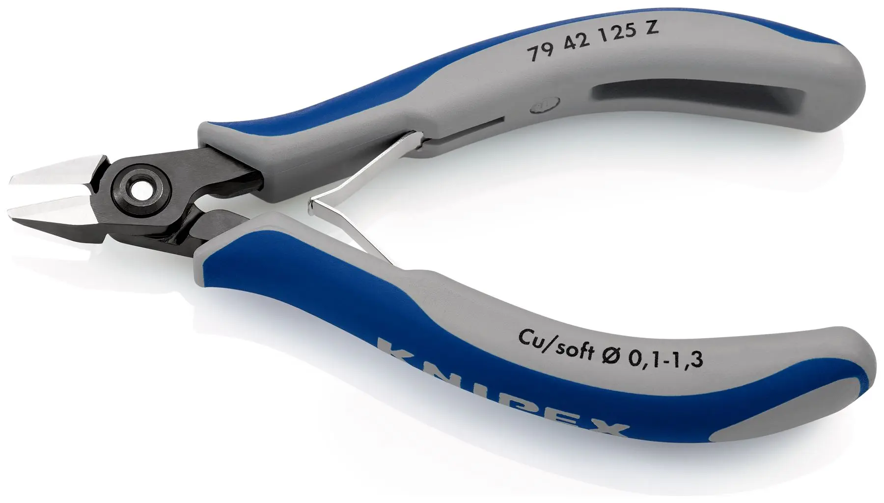 KNIPEX Precision Electronics Diagonal Cutter Cutting Pliers 125mm Multi Component Grips 79 42 125 Z - Image 2