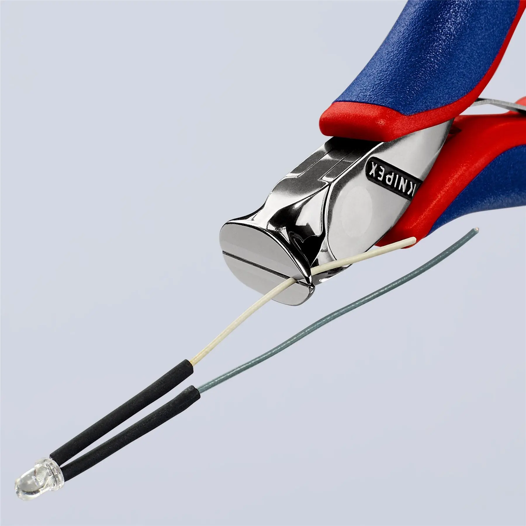 KNIPEX Precision Electronics End Cutting Nipper Pliers 15° Bend 120mm Multi Component Grips 64 32 120 - Image 5
