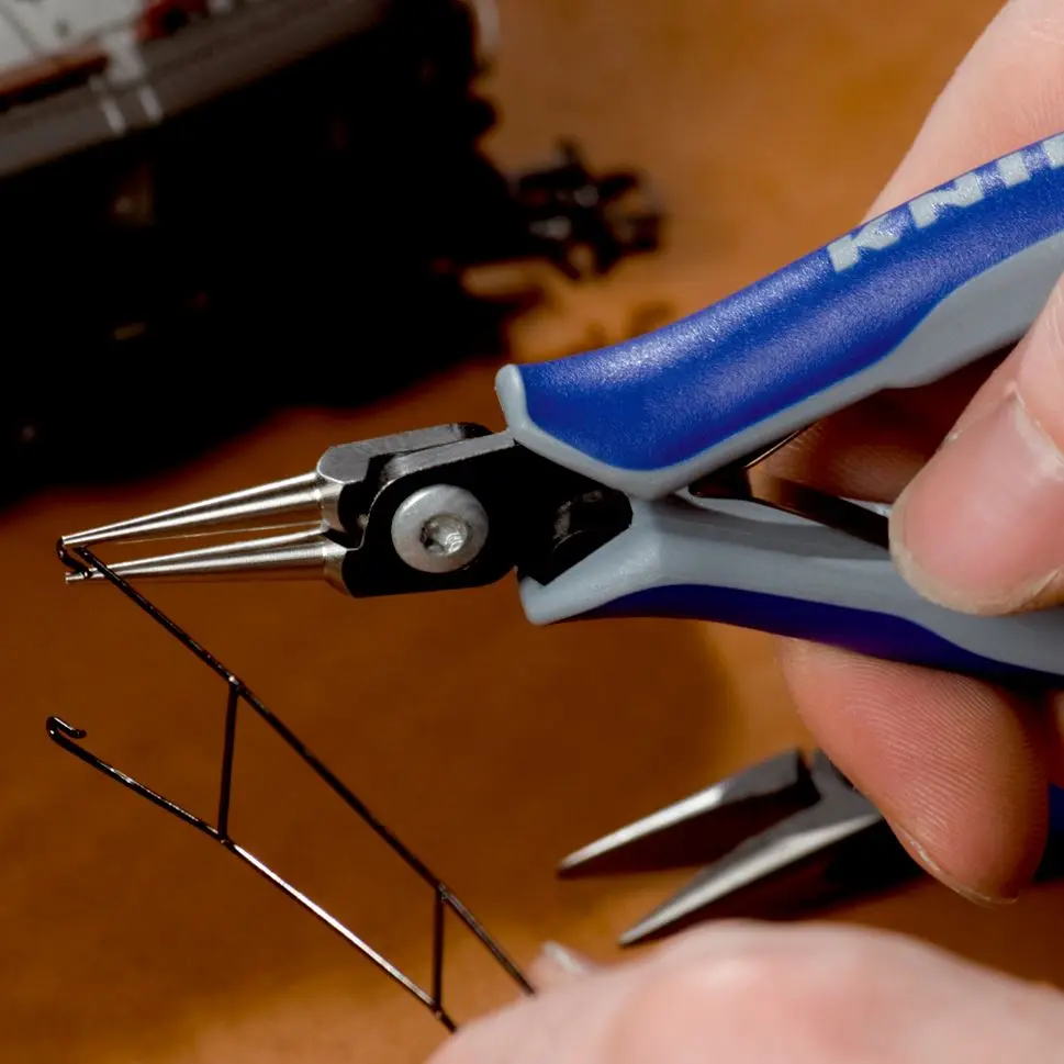 KNIPEX Precision Electronics Gripping Pliers 130mm Multi Component Grips 34 32 130 - Image 2