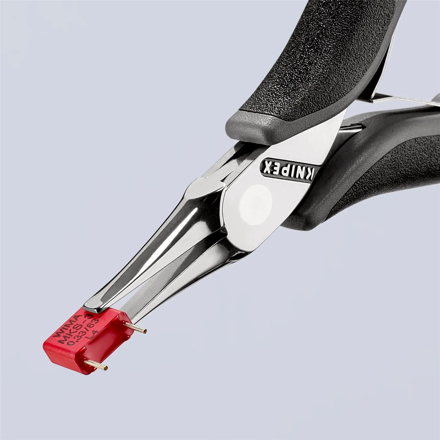 KNIPEX Precision Electronics Gripping Pliers ESD 115mm Black/Grey Multi Component Grips 35 12 115 ESD - Image 3