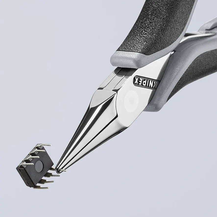 KNIPEX Precision Electronics Gripping Pliers ESD 115mm Black/Grey Multi Component Grips 35 22 115 ESD - Image 5