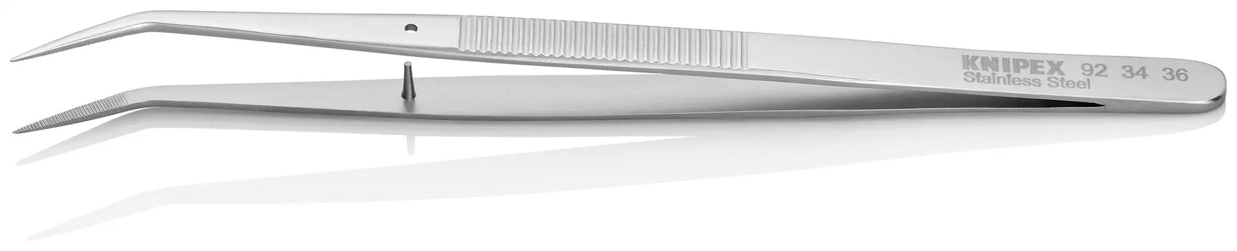 KNIPEX Precision Tweezers for Fine Mechanics 152mm 25° Pointed Tip Stainless 92 34 36 - Image 3