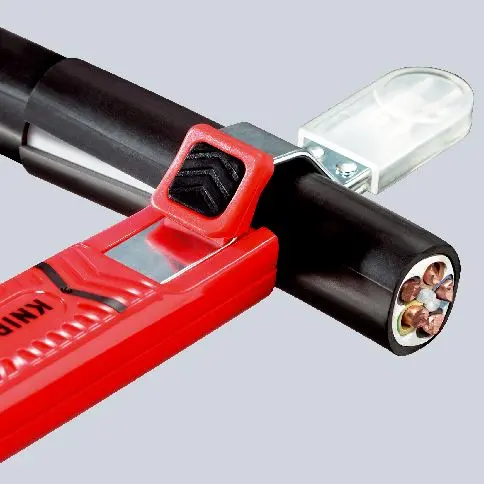 KNIPEX Round Cable Stripping Tool with Scalpel Blade 130mm for 4-16mm Diameter 16 20 16 SB - Image 4