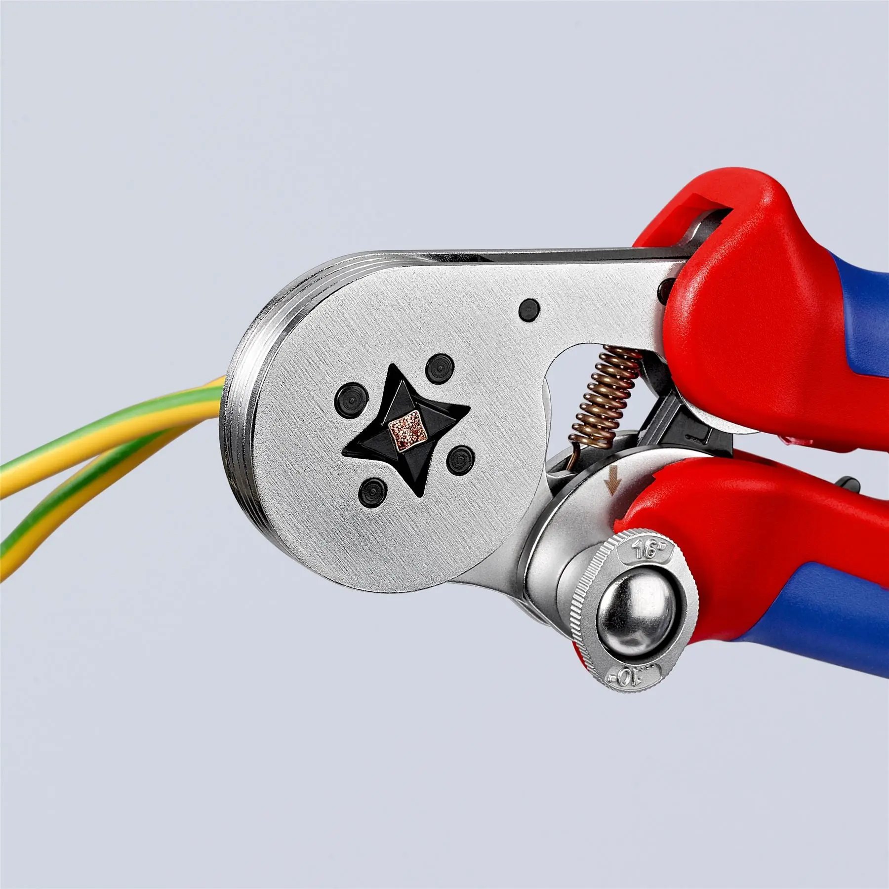 Knipex Self Adjusting Electricians Crimping Pliers for Wire Ferrules 0.08-10/16mm² 28-6 AWG 95 55 04 - Image 3