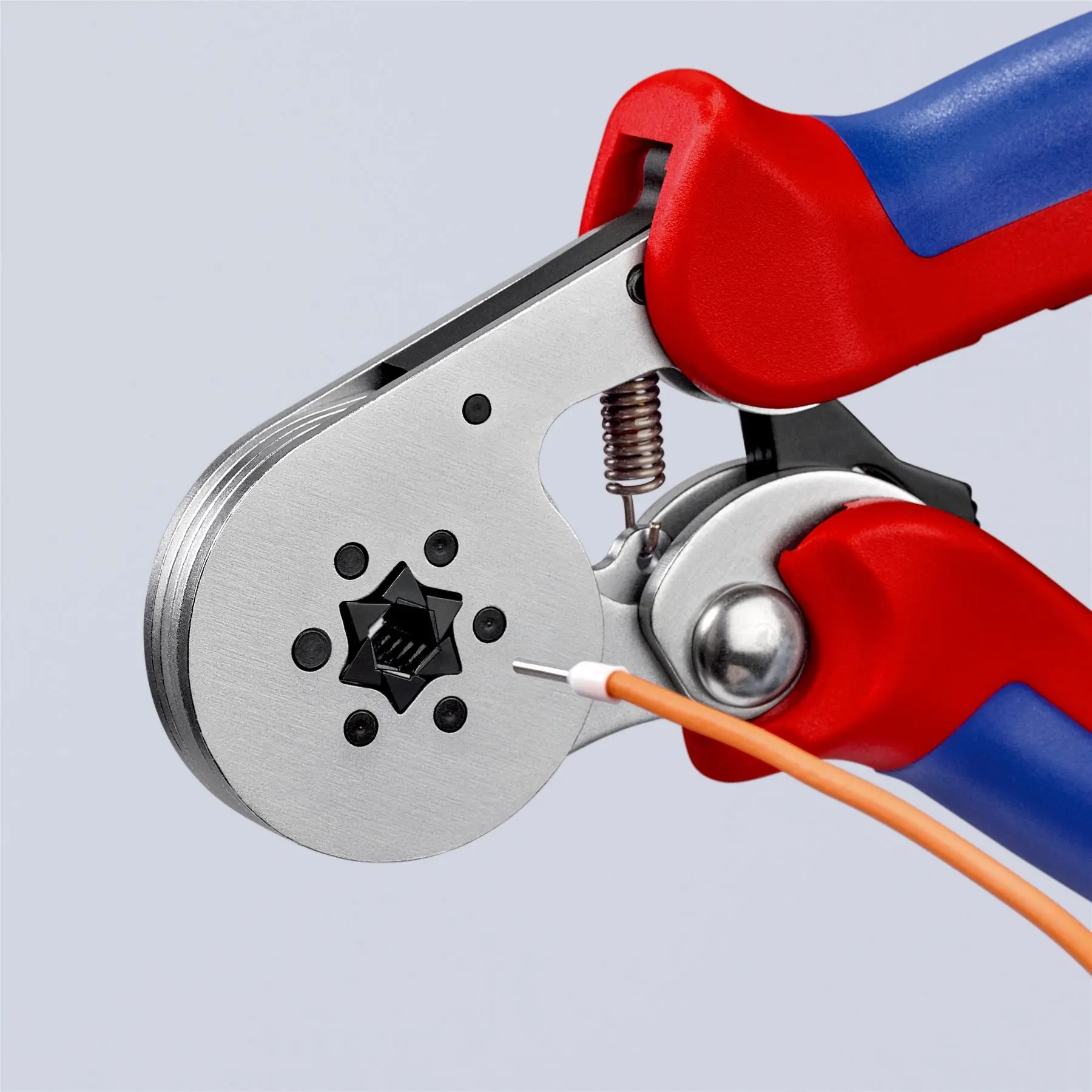 Knipex Self Adjusting Electricians Crimping Pliers for Wire Ferrules 0.08-10mm² 28-8 AWG 95 55 14 - Image 5