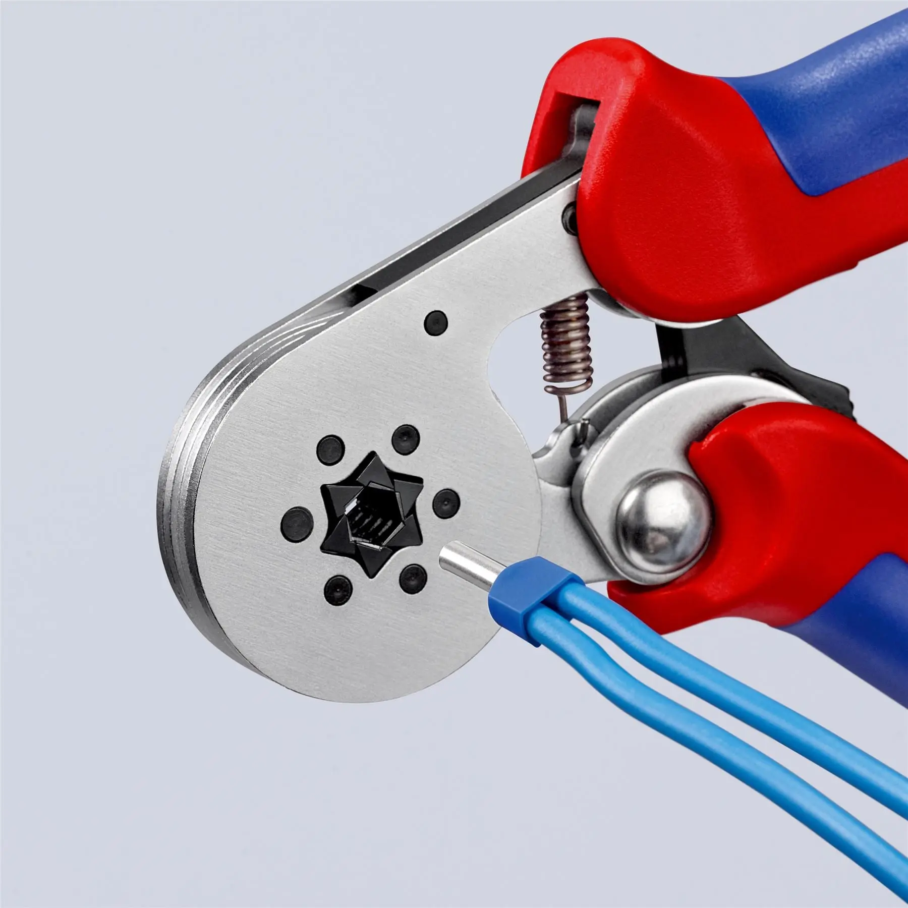 Knipex Self Adjusting Electricians Crimping Pliers for Wire Ferrules 0.08-10mm² 28-8 AWG 95 55 14 - Image 6