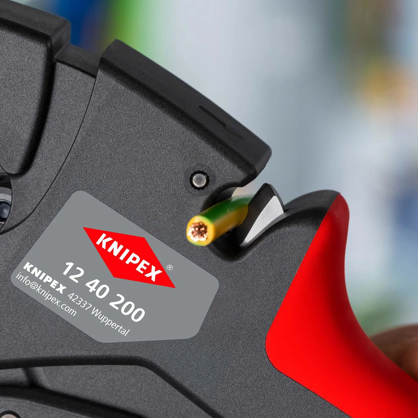 KNIPEX Self Adjusting Insulation Stripper 200mm Stripping Pliers 12 40 200 - Image 4