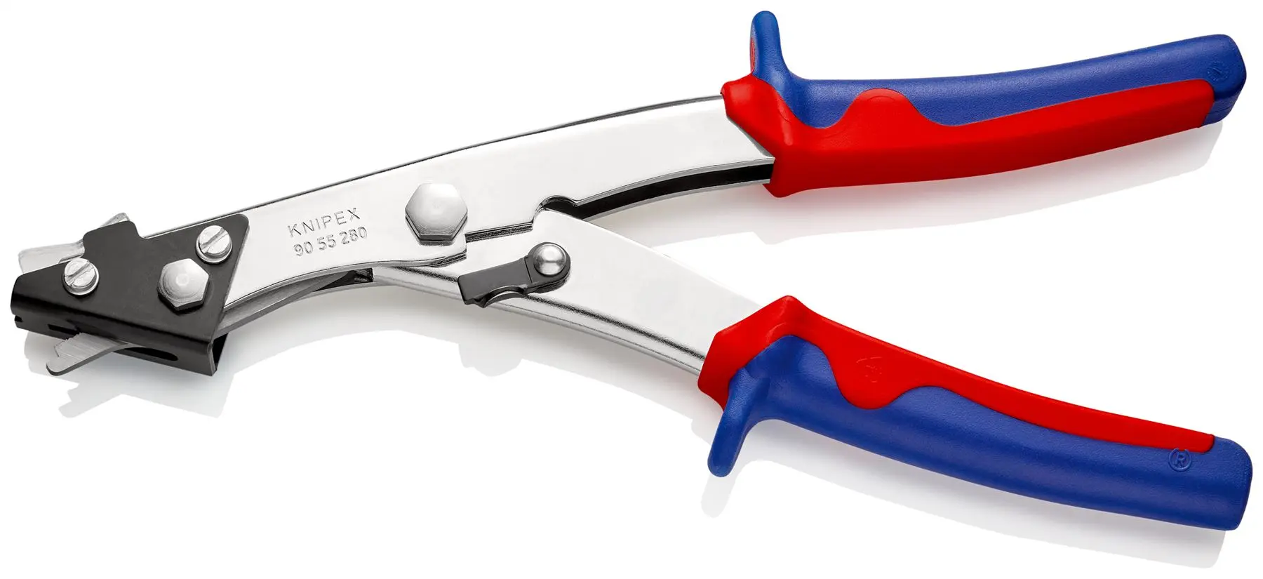 Knipex Sheet Metal Nibbler 280mm Metal 1.2mm Plastic 2mm Multi Component Grips 90 55 280 - Image 2