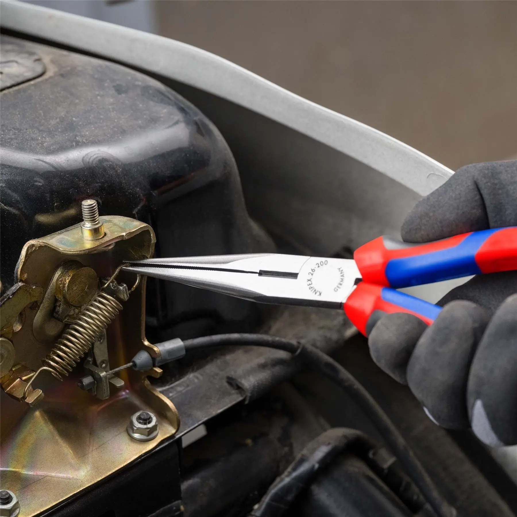 KNIPEX Snipe Nose Side Cutting Pliers 200mm with Comfort Handles Stork Beak 26 12 200 SB - Image 4