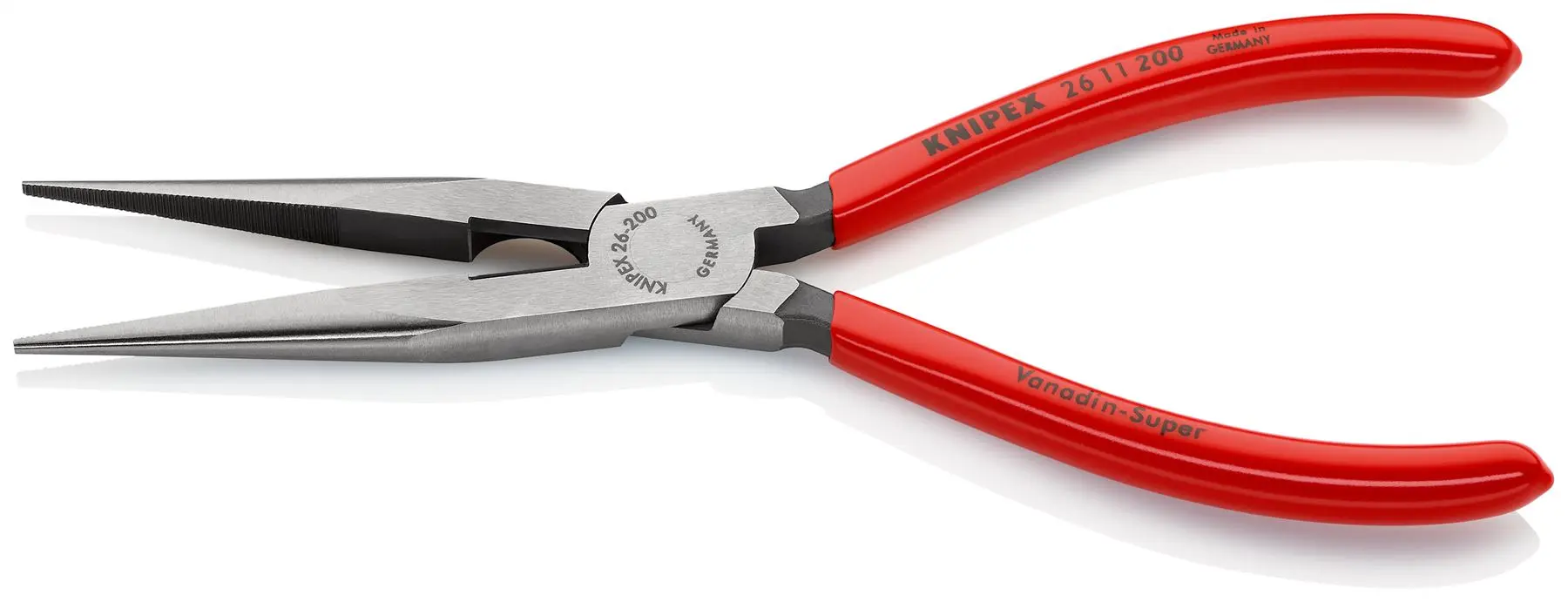 KNIPEX Snipe Nose Side Cutting Pliers Stork Beak Plier 200mm Plastic Coated 26 11 200 SB - Image 2