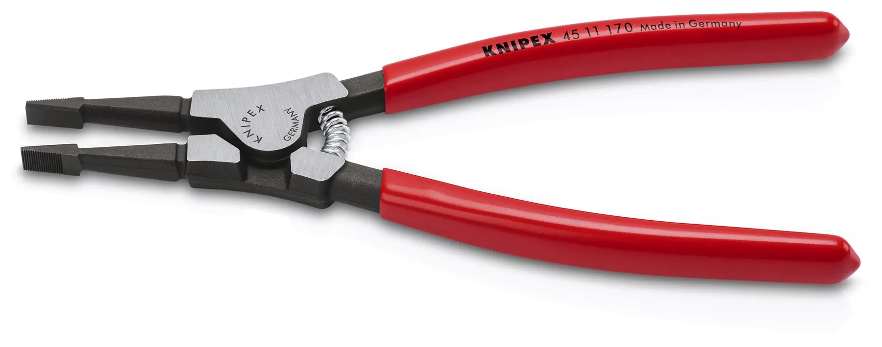 KNIPEX Special Retaining Ring Pliers 170mm for Retaining Rings on Shafts Circlip Plier Plastic Coated Handles 3.6mm 45 11 170 - Image 2