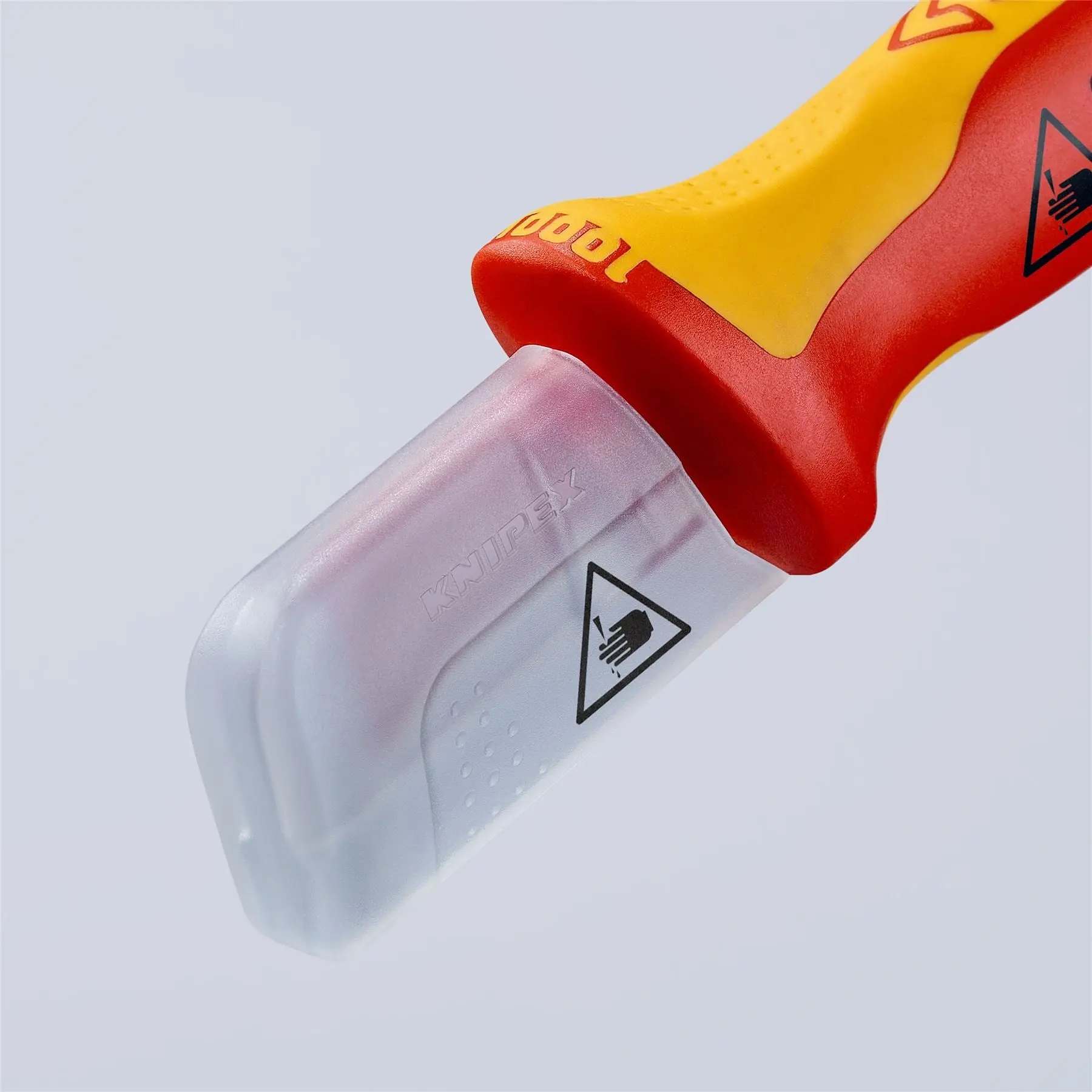 Knipex Stripping Knife with Guide Shoe VDE Insulated 1000V 38mm Blade Length 180mm 98 55 SB - Image 7