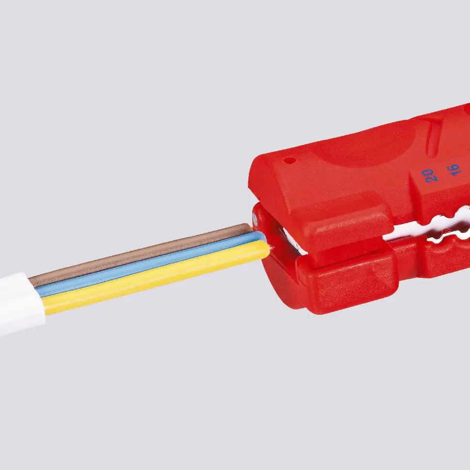 Knipex Stripping Tool for Flat and Round Cable 125mm Dismantling Tool for Data Cable 16 64 125 SB - Image 5