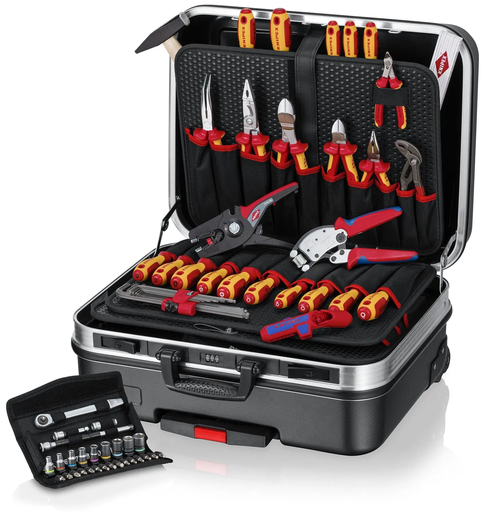 Knipex Tool Case BIG Basic Move ElectricPlus 68 Pieces with Wera Zyklop Set 00 21 06 - Image 2