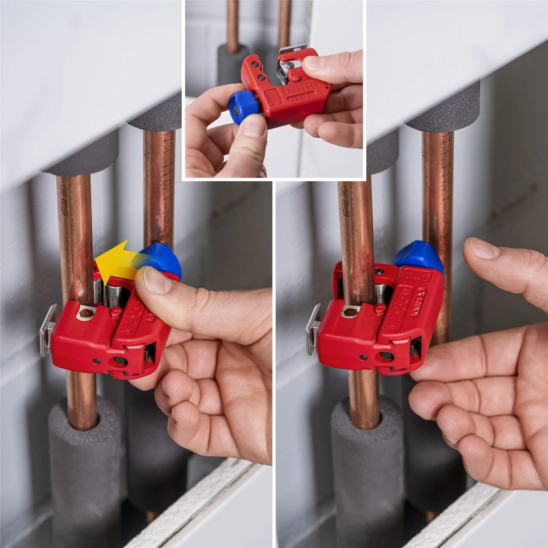 KNIPEX Tubix S Pipe Cutter 3-30mm Capacity QuickLock Mechanism 90 31 01 - Image 12