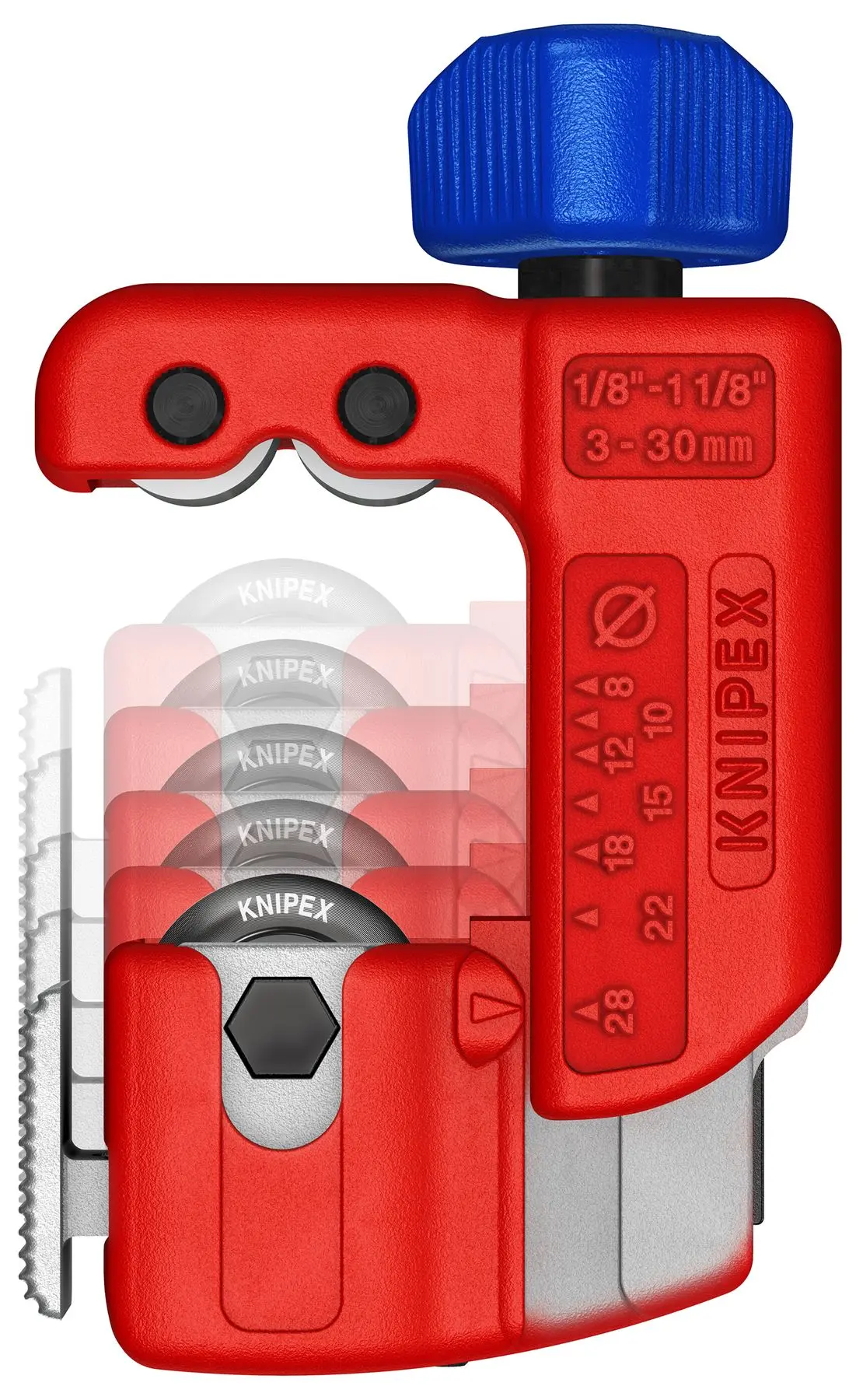 KNIPEX Tubix S Pipe Cutter 3-30mm Capacity QuickLock Mechanism 90 31 01 - Image 2