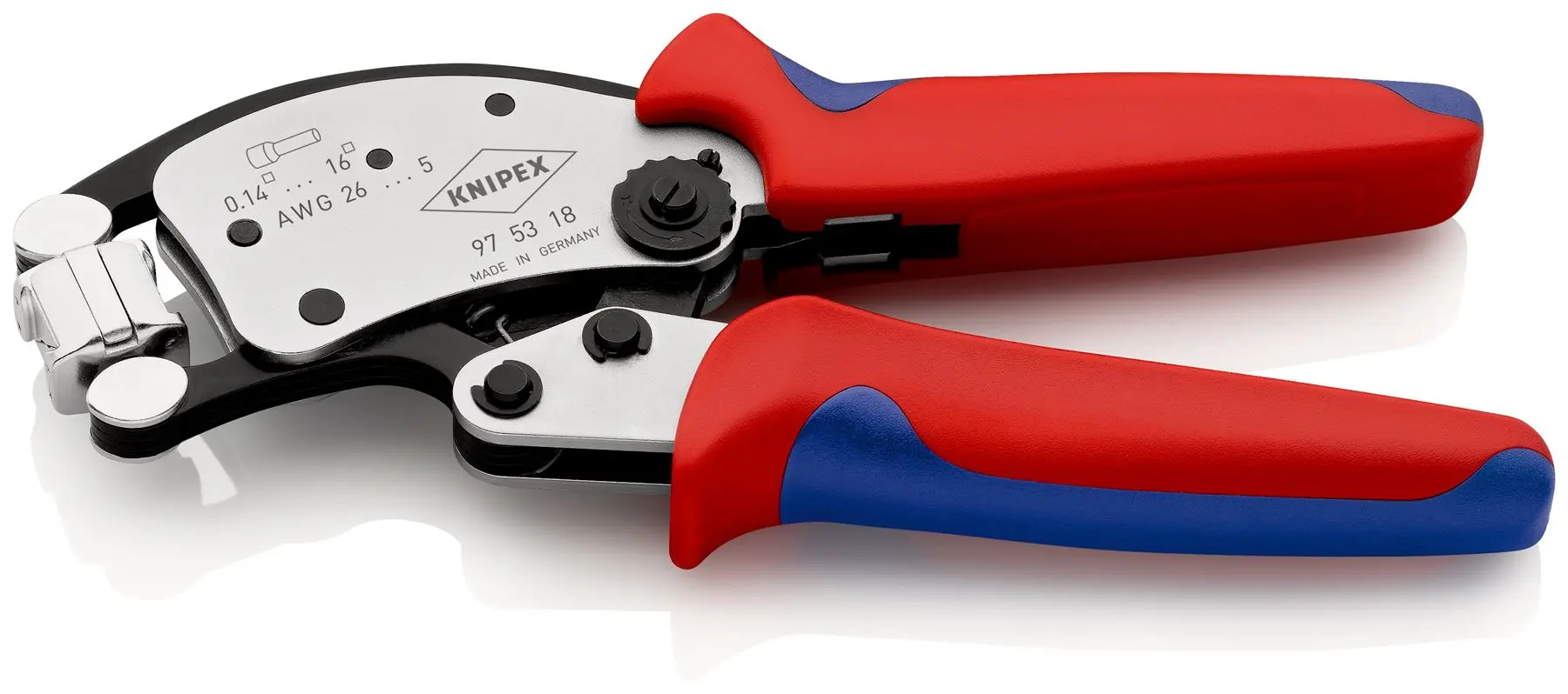 Knipex Twistor 16 Self Adjusting Crimping Pliers for Wire Ferrules with Rotatable Die Head 97 53 18 - Image 5