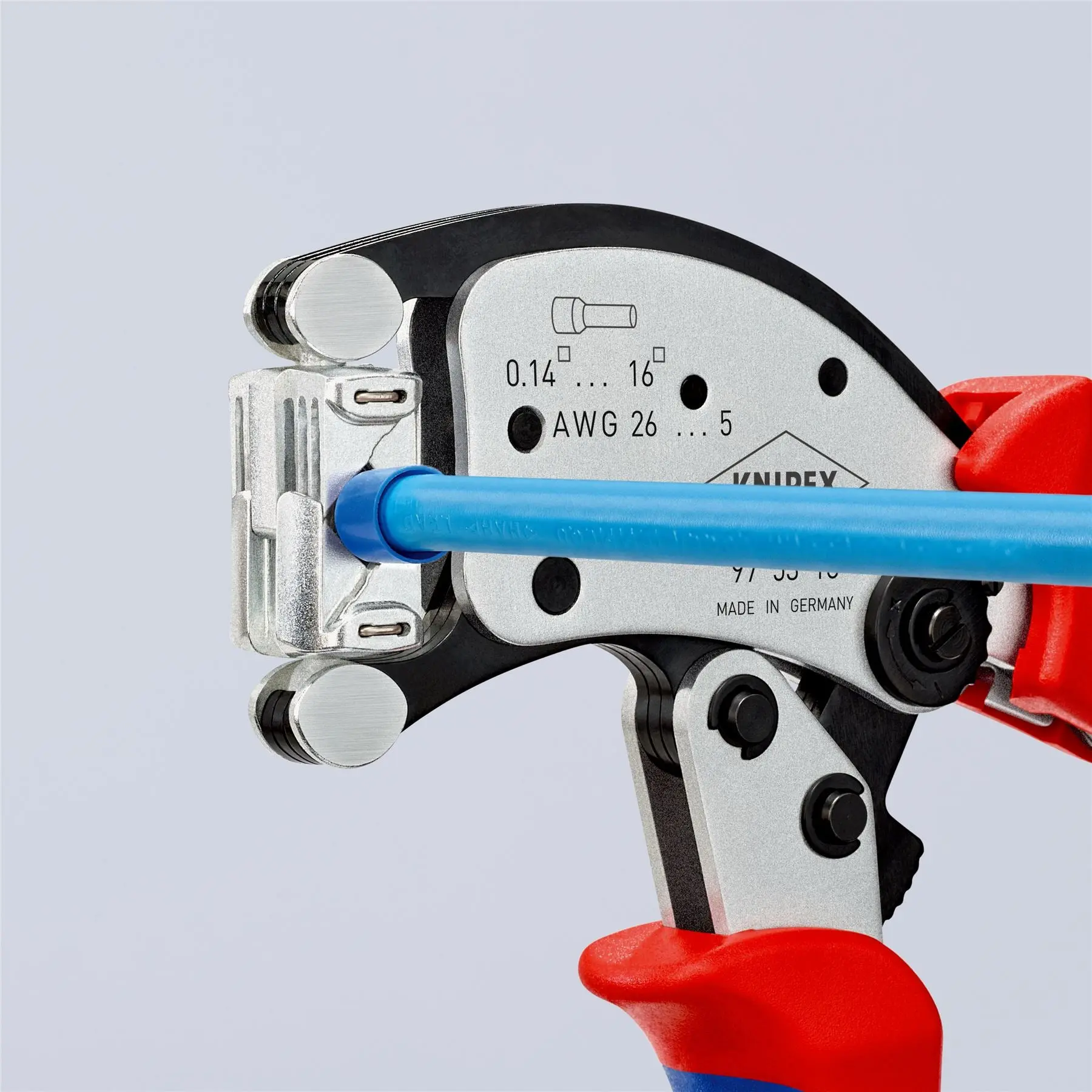 Knipex Twistor 16 Self Adjusting Crimping Pliers for Wire Ferrules with Rotatable Die Head 97 53 18 - Image 9