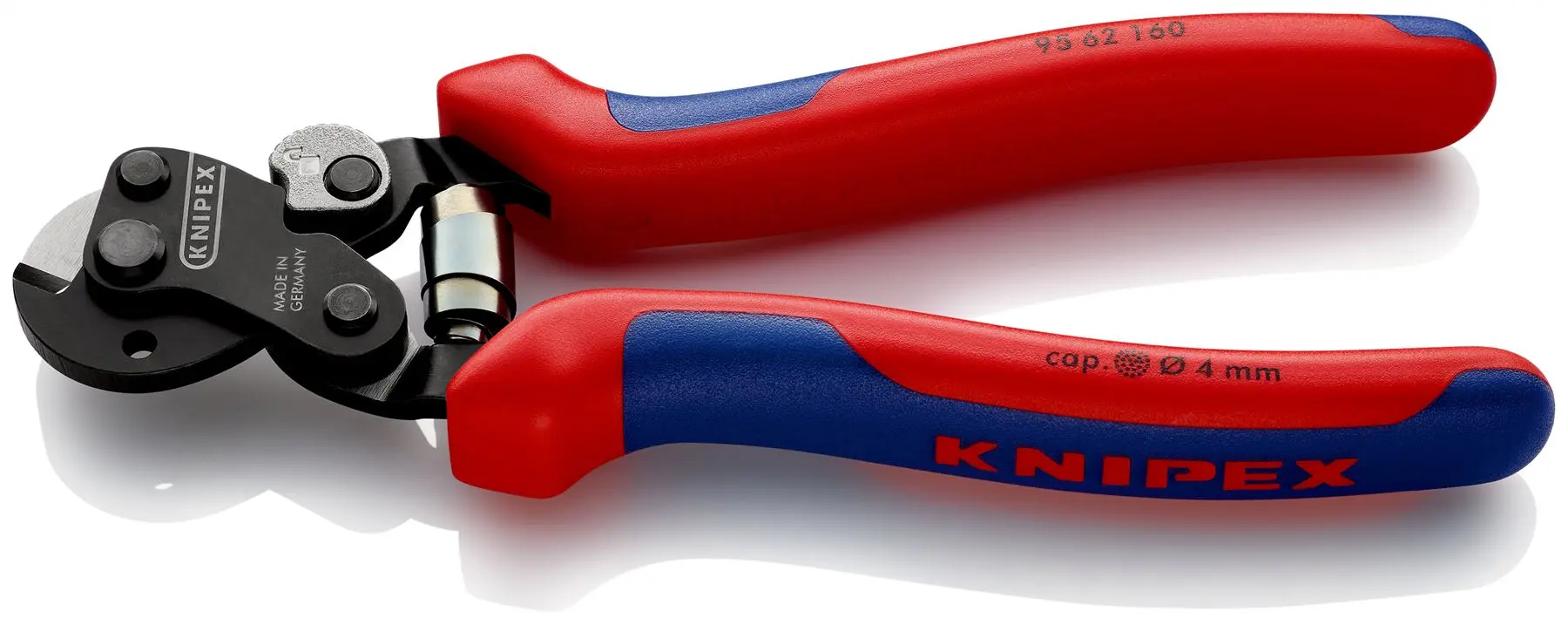 Knipex Wire Rope Cutter Multi Component Grips up to 6mm Cutting Capacity 160mm 95 62 160