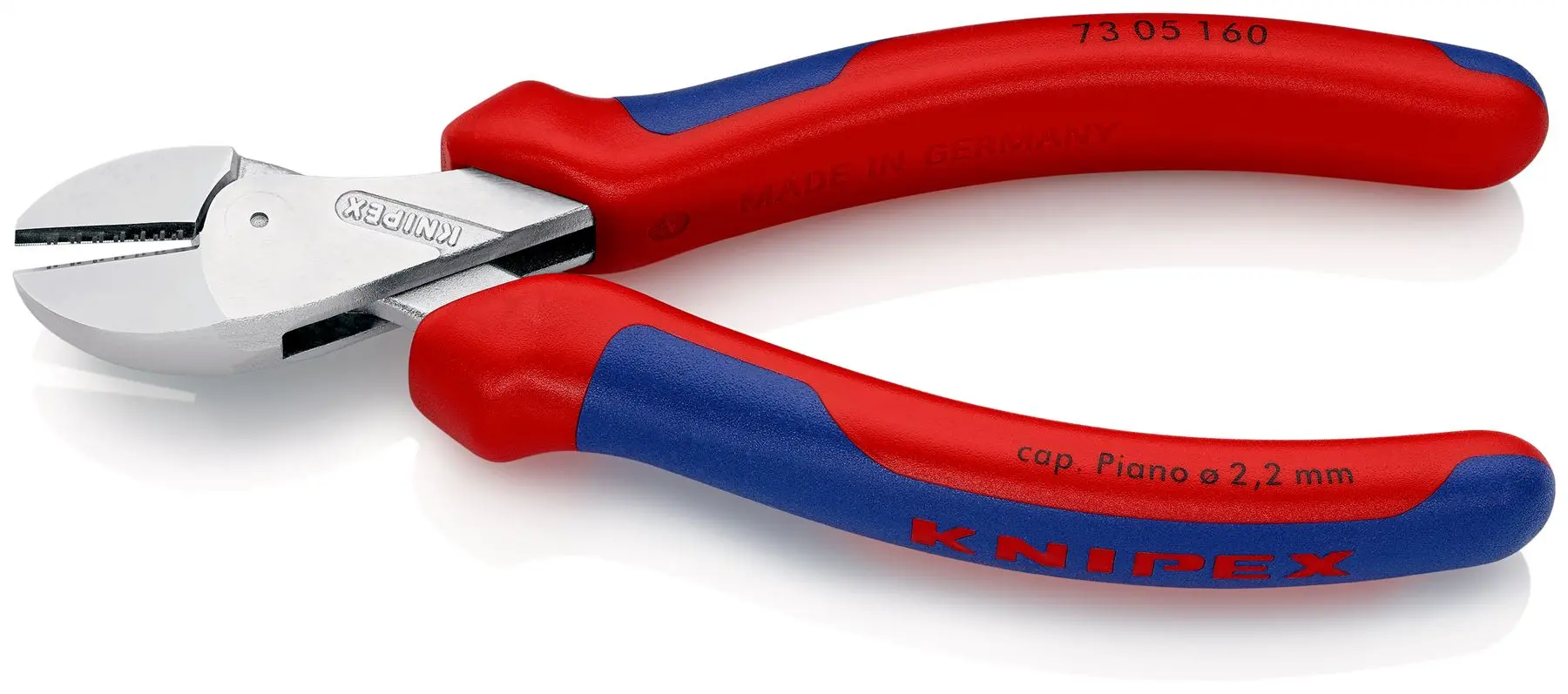 Knipex X-Cut Diagonal Side Cutting Pliers 160mm Multi Component Grips Chrome Plated 73 05 160 - Image 3