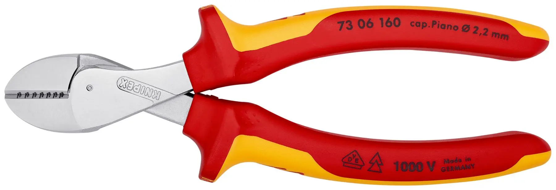 Knipex X-Cut Diagonal Side Cutting Pliers 160mm VDE Tested 1000V Chrome Plated 73 06 160 - Image 5