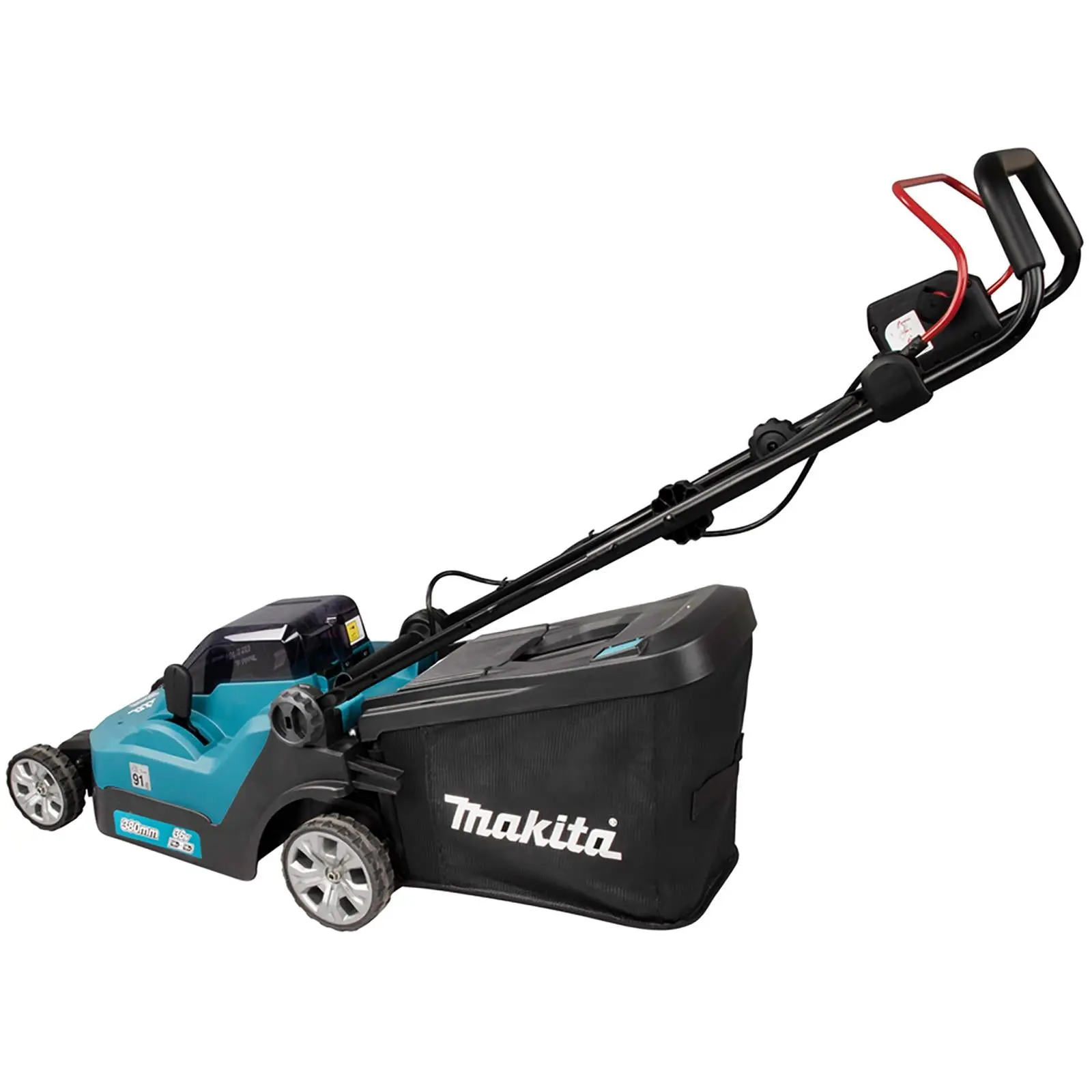 Makita 38cm Lawn Mower Kit Twin 18V LXT Li-ion Cordless Garden Grass Outdoor 2 x 6Ah Battery and Dual Rapid Charger DLM382PG2 - Image 3
