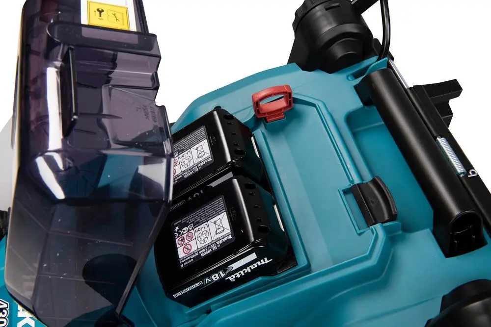 Makita 38cm Lawn Mower Kit Twin 18V LXT Li-ion Cordless Garden Grass Outdoor 2 x 6Ah Battery and Dual Rapid Charger DLM382PG2 - Image 8