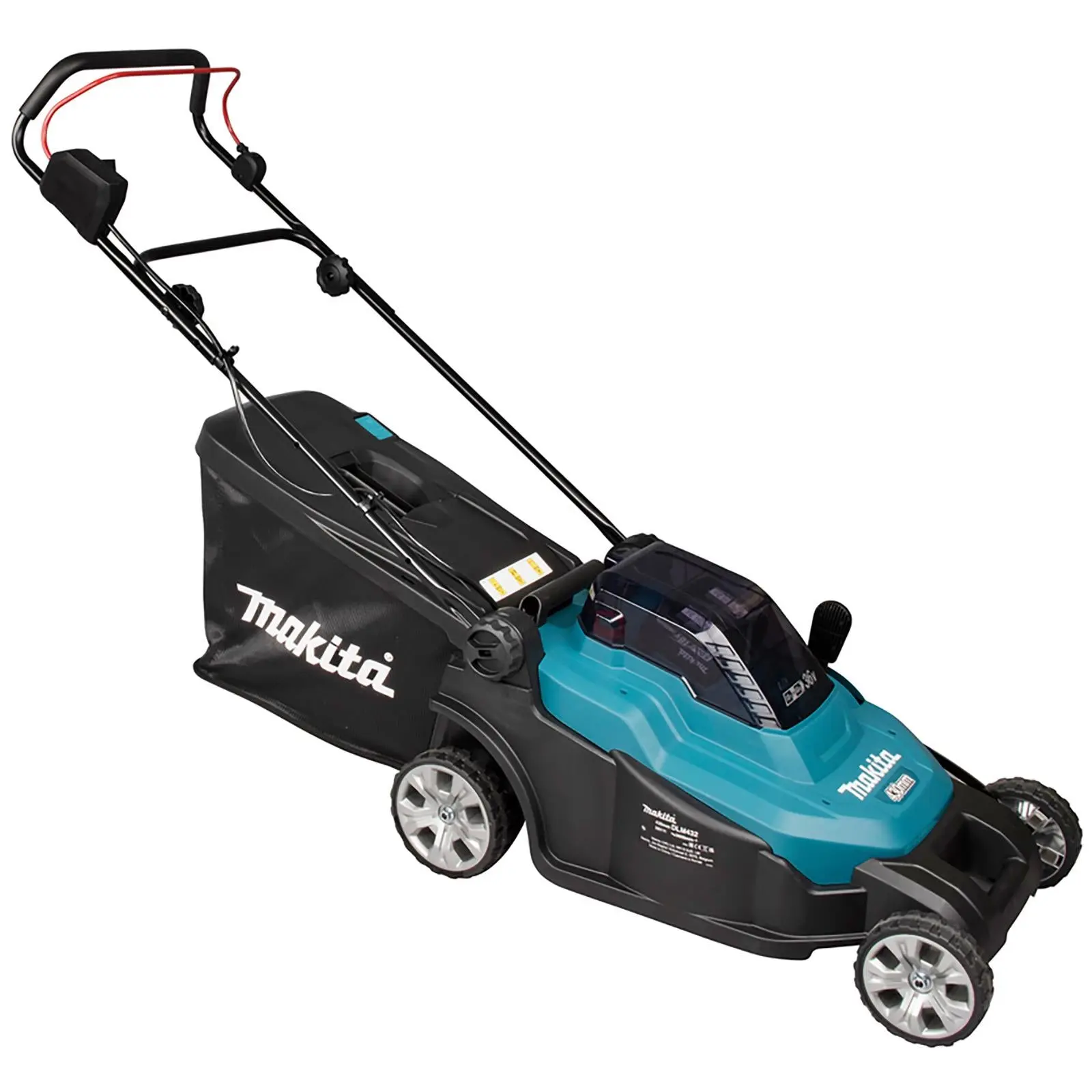 Makita 43cm Lawn Mower Kit Twin 18V LXT Li-ion Cordless Garden Grass Outdoor 2 x 6Ah Battery and Dual Rapid Charger DLM432PG2 - Image 5
