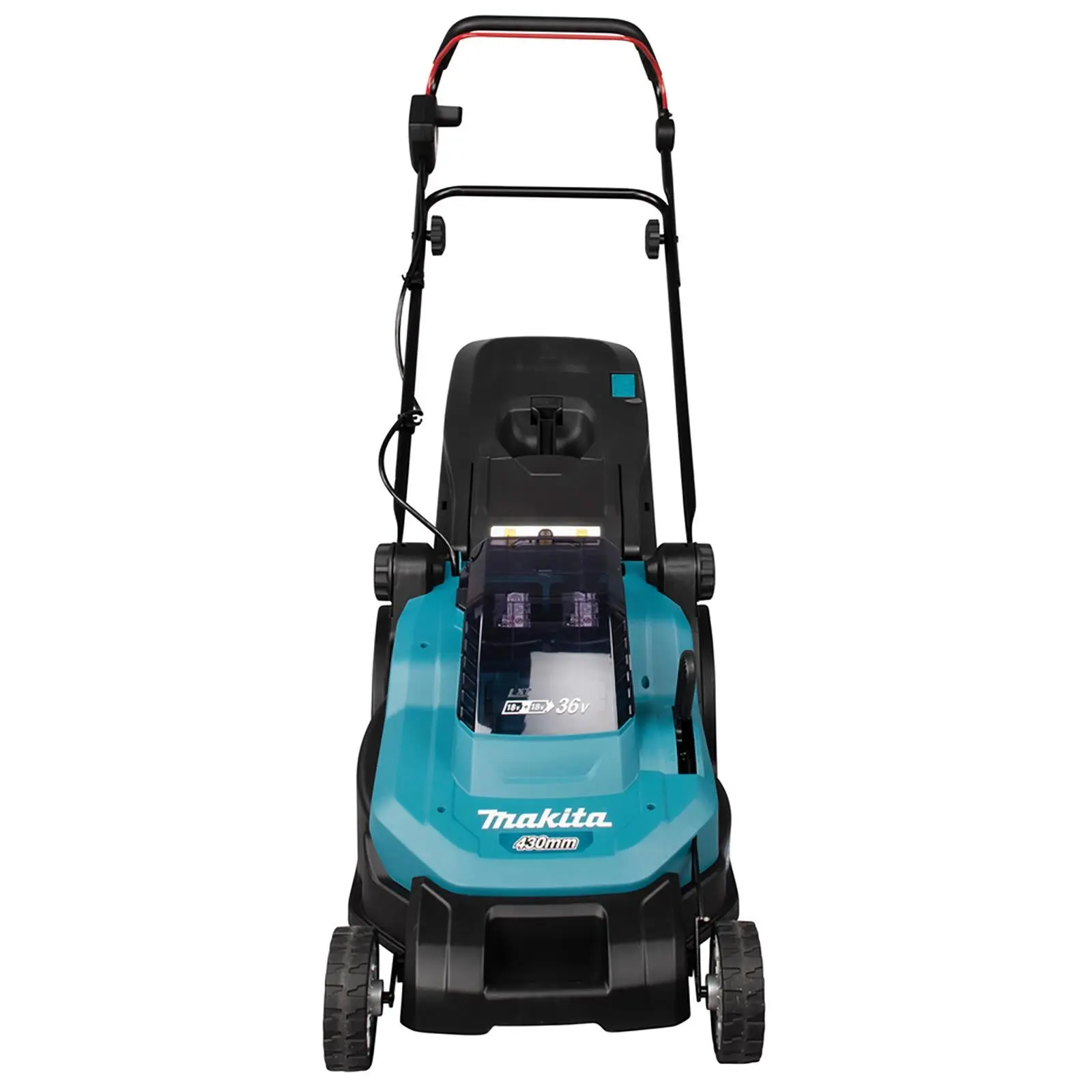 Makita 43cm Lawn Mower Kit Twin 18V LXT Li-ion Cordless Garden Grass Outdoor 2 x 6Ah Battery and Dual Rapid Charger DLM432PG2 - Image 6