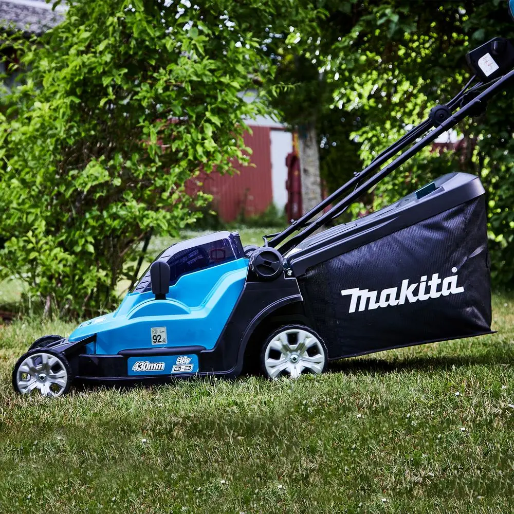 Makita 43cm Lawn Mower Twin 18V LXT Li-ion Cordless Garden Grass Outdoor Bare Unit Body Only DLM432Z - Image 11